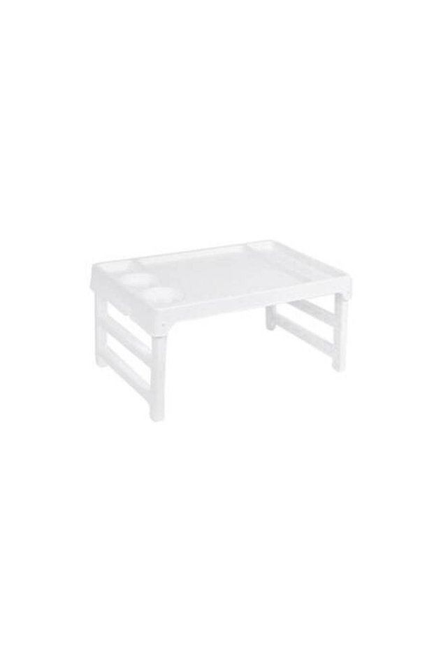 Folding tray table, 47x27 cm, Plastic, White
