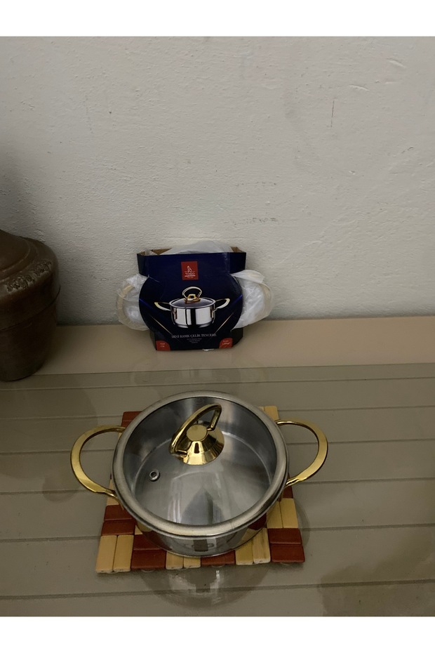 mini basık çelik tencere 12 cm - 3