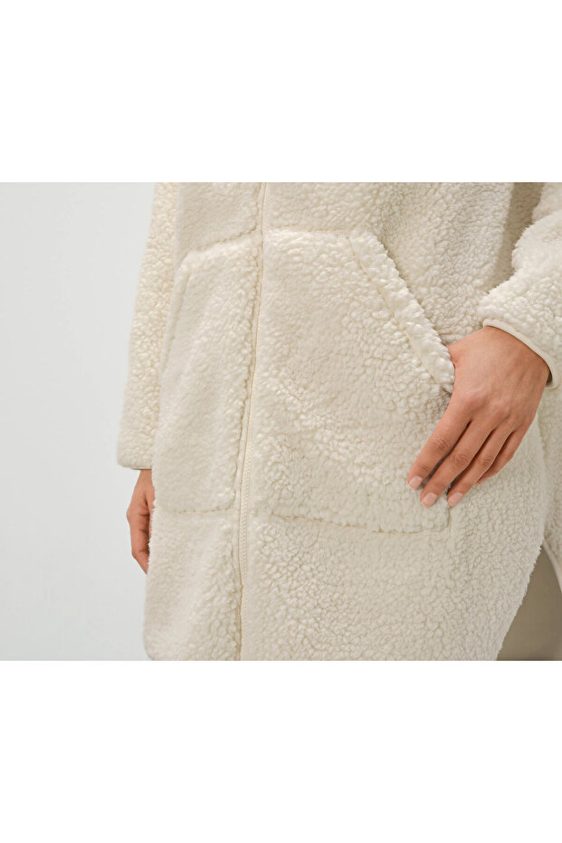Kadın Teddy Polar Manto - 5