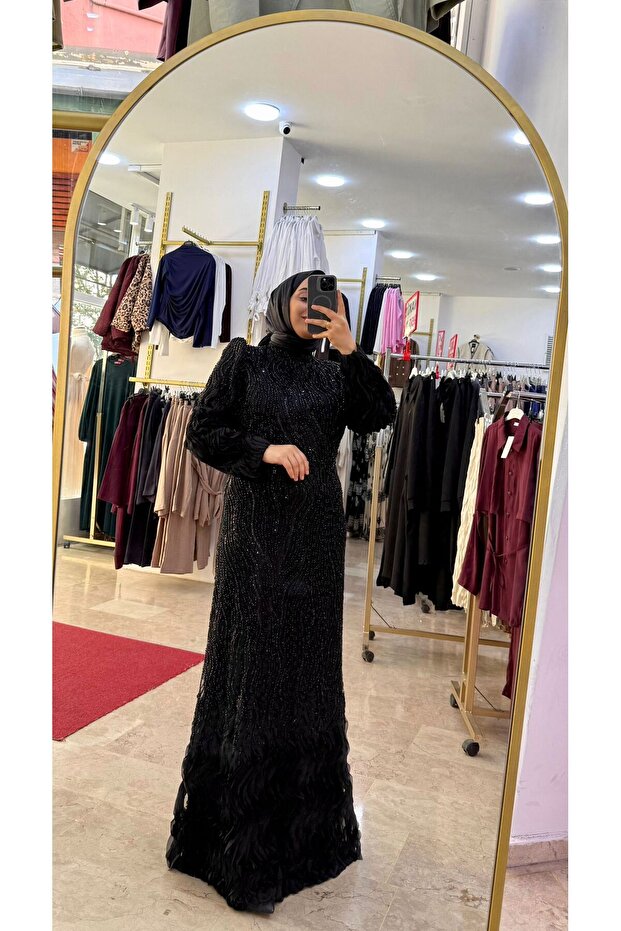 Simli Boncuklu Abiye - 2