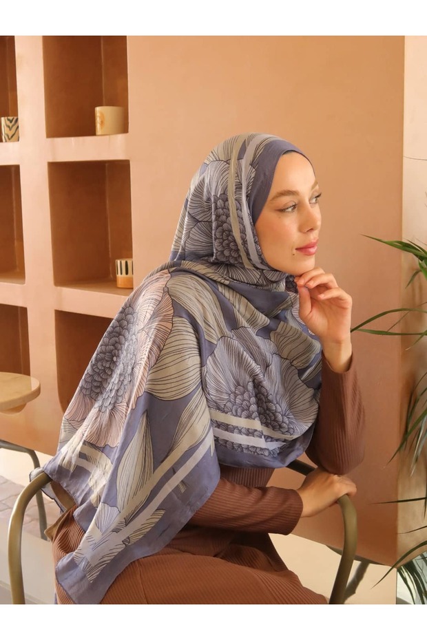 Seraflora Desen Bambu Şal - 2