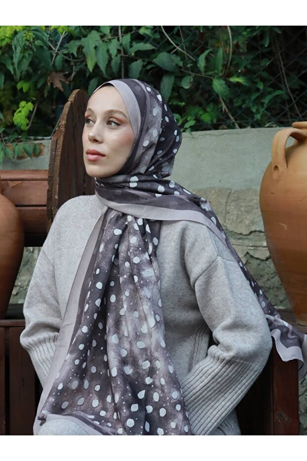 Deer Pattern Lina Shawl - 1