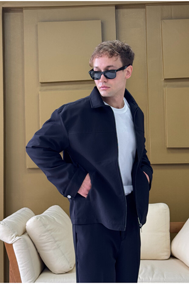 Fabric Oversized Lined Jacket - 5