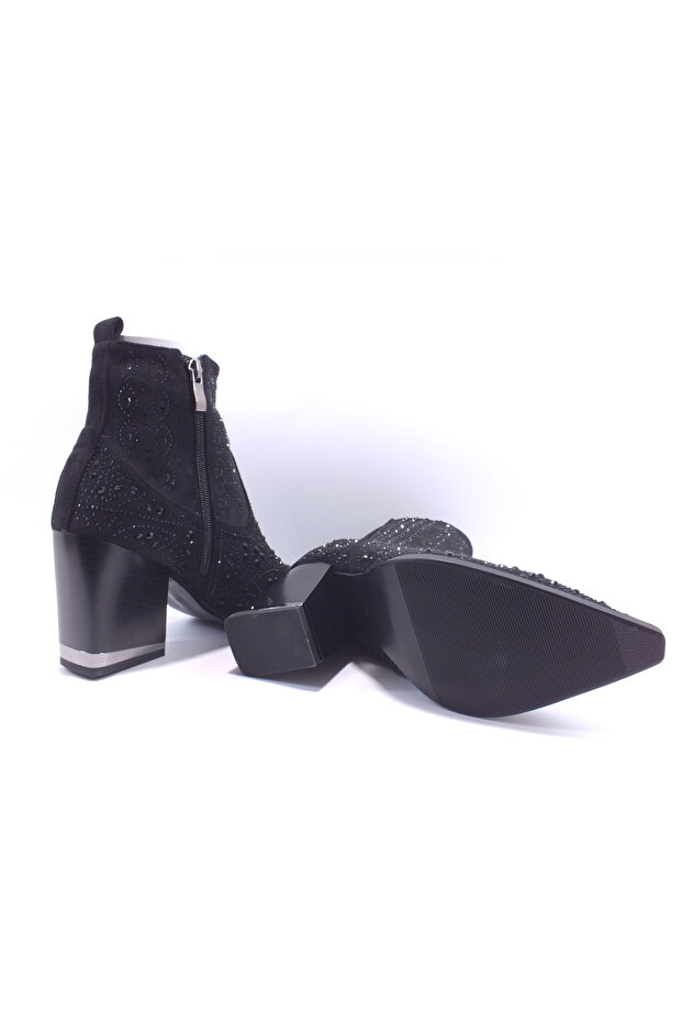 25K135-1 Taşlı kısa kovboy Bot - 6