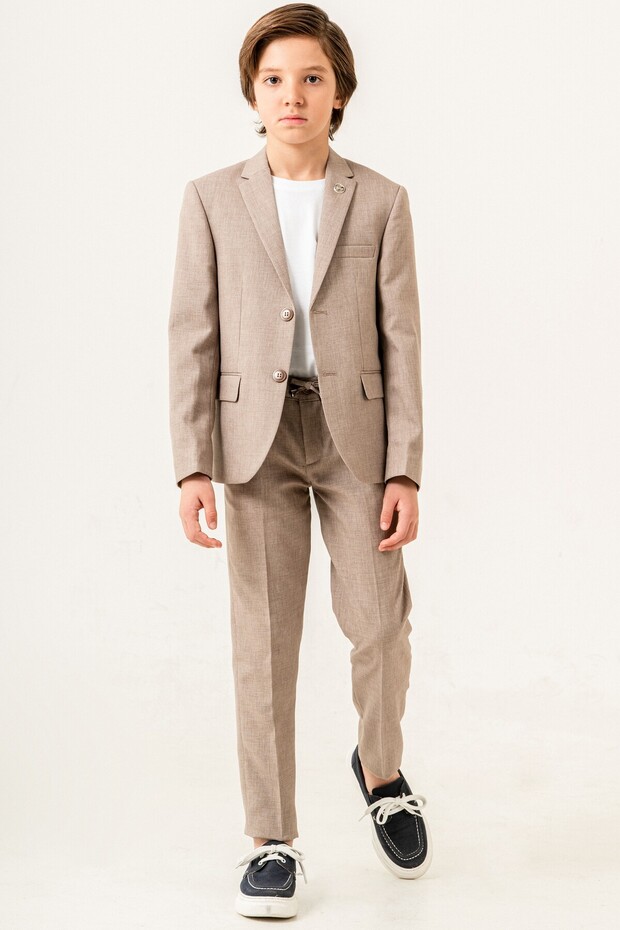 Boy's Suit with Linen Jacket (with Gamboç Kilif Gift)