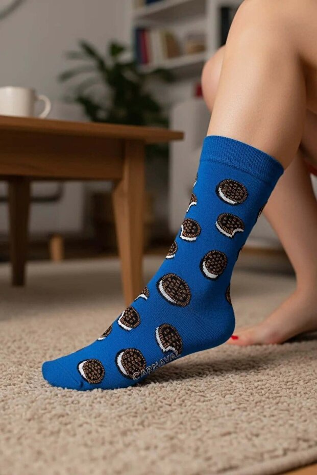 Biscuit Patterned Socks (Suitable for Size 36-44) - 1