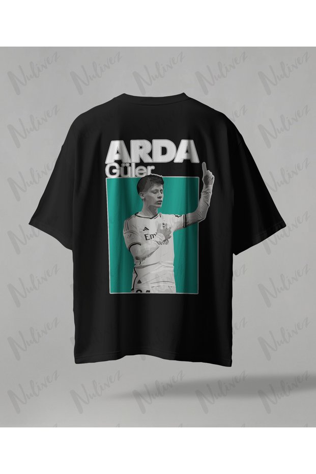 Arda Güler Design Back Printed High Quality Compact Unisex Oversized T-Shirt