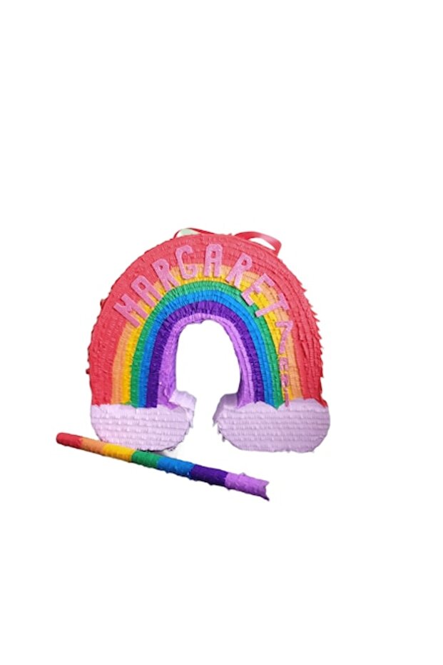 Pinata curcubeu, 45 cm, multicoloră