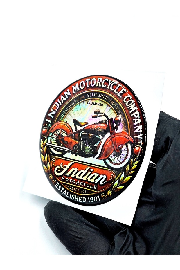Damla Sticker Hologram Motorcycle Special Sticker Indian Warrior Motorcycle