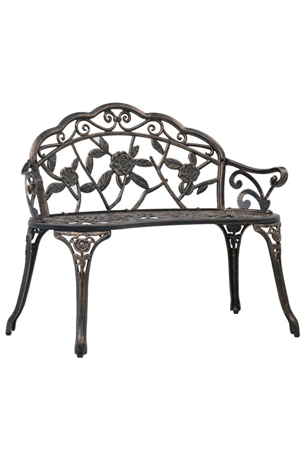 Bistro Bench 100cm Bronze Cast Aluminium