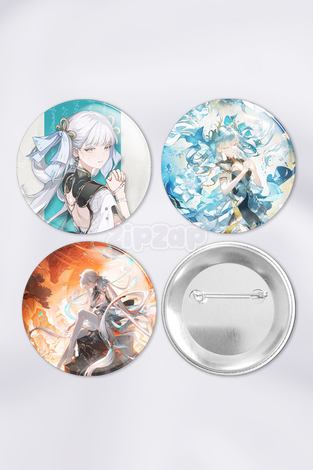 Jinhsi Wuthering Waves Gacha Bag Ornament Badge Pin Button Badge Set (3 Pcs)