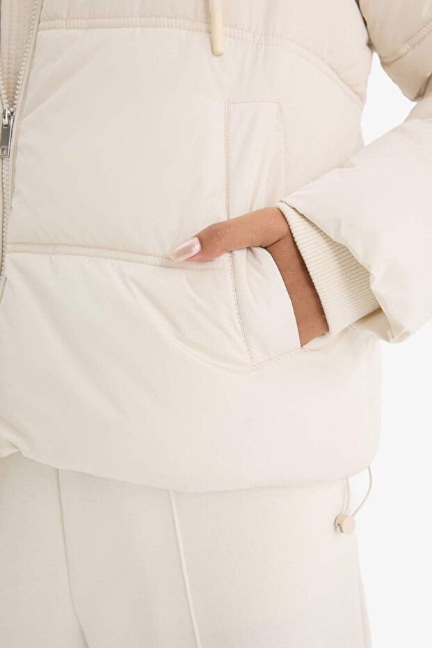 Regular Fit Kapüşonlu Mont F1944AX25WN - 5