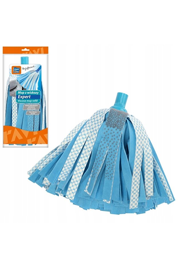 Scrubbing viscose strip mop insert - 1