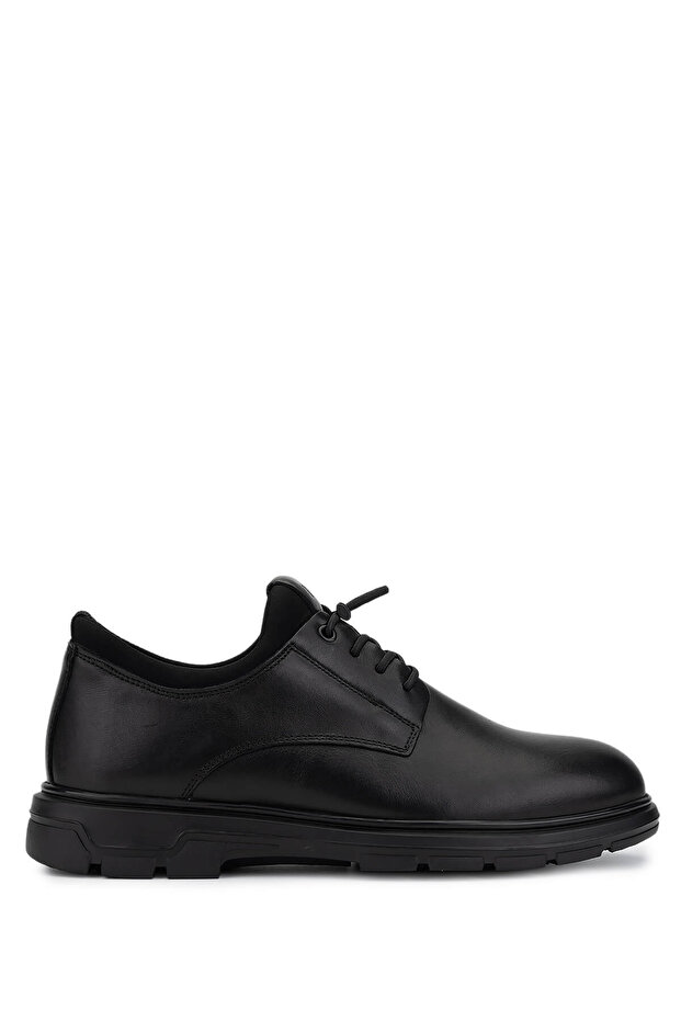 Men's Genuine Leather Black Casual Shoes