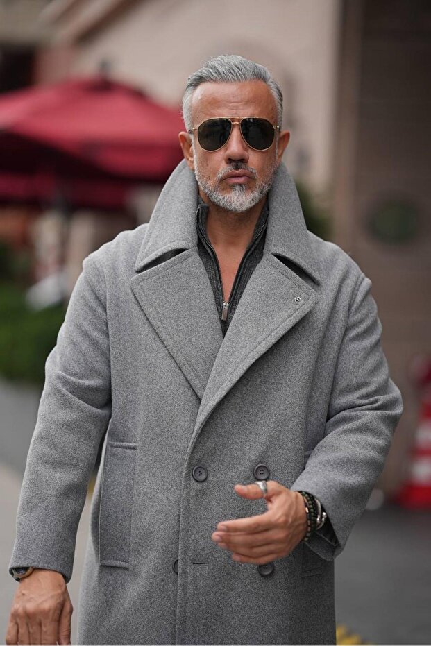 UZUN KRUVAZE OVERSIZE KABAN - 1