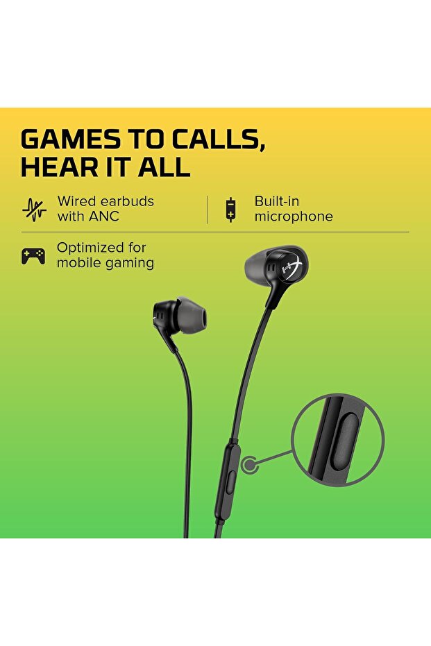 Cloud Earbuds II Wired Gaming with Mic, Black - 2