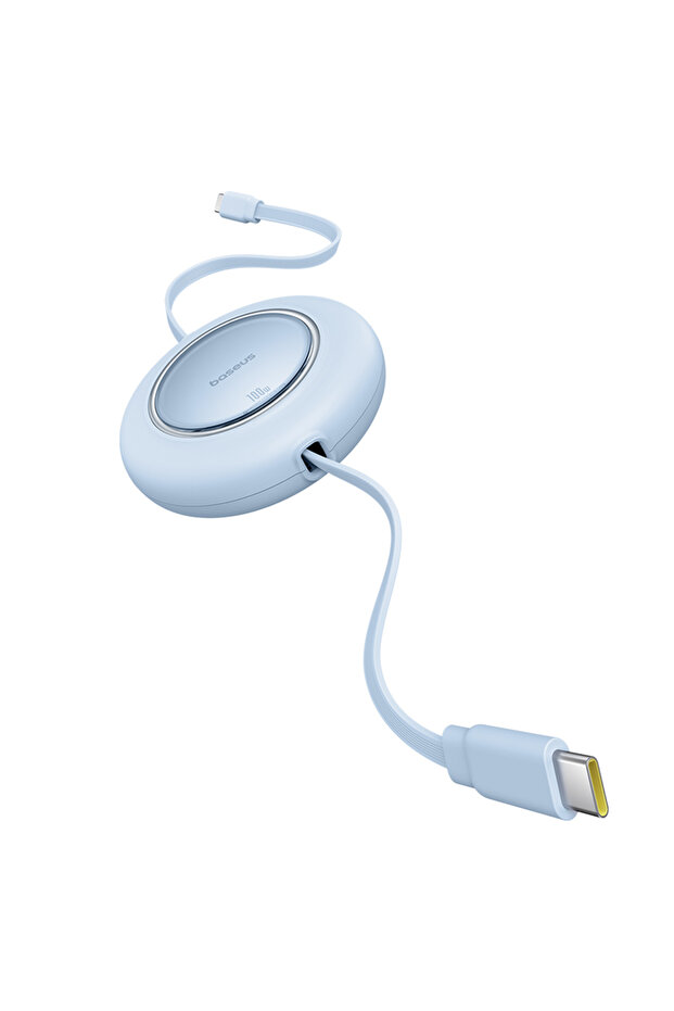 Free2Pull USB-C 100W Makaralı Hızlı Şarj ve Data Kablosu, 2 Metre, Mavi - 4