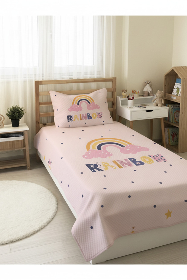 Cotton Candy Rainbow Children's Pique Set