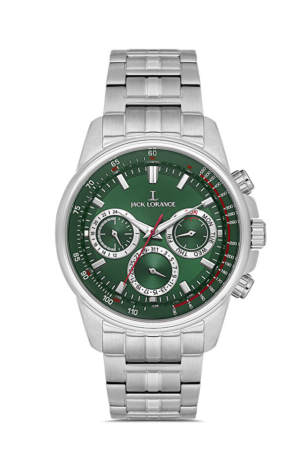Jck Jls11911M.02 Green & Silver Steel Men's Wristwatch