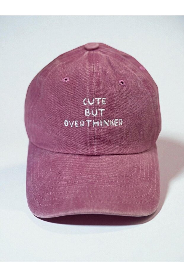 Cute But Overthinker Washed Cap