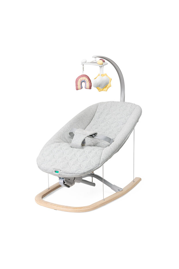 Zen Wave Bouncer 0-6m, Wooden Grey