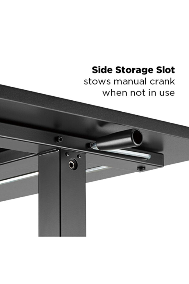 مكتب مستطيل يدوي للجلوس والوقوف - 7