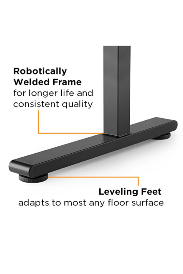 مكتب مستطيل يدوي للجلوس والوقوف - 8