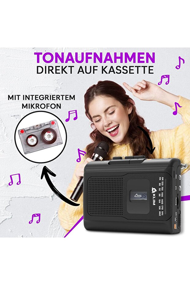 Walkman K8 with AM/FM radio, built-in microphone and speaker, recording function - 7