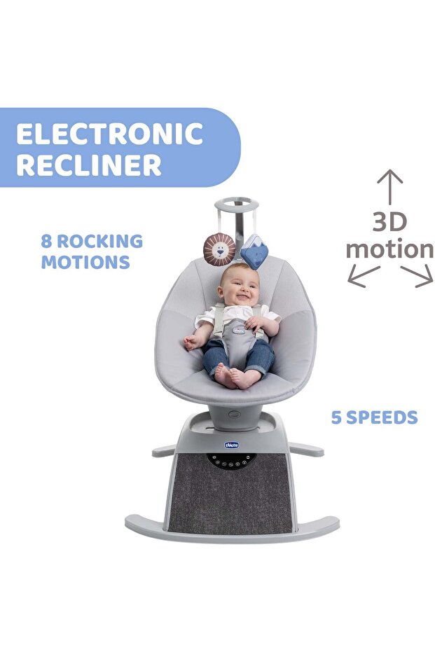 أرجوحة موجة مريحة 0-9 كجم، سيلفر سبرينج - 2