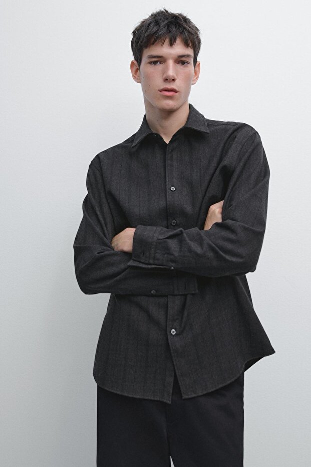 Regular fit kareli gömlek - 3