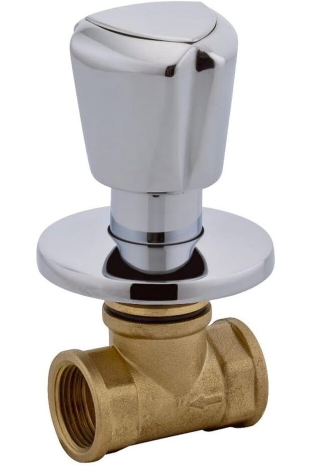 Brass Concealed Gate Valve for Control Water Flow Home & Industries Pack of (1, 1/2")