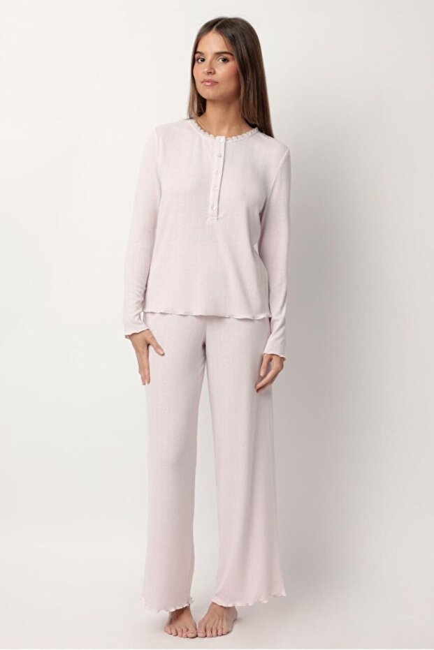 63616 Pembe Pijama Takımı - 1