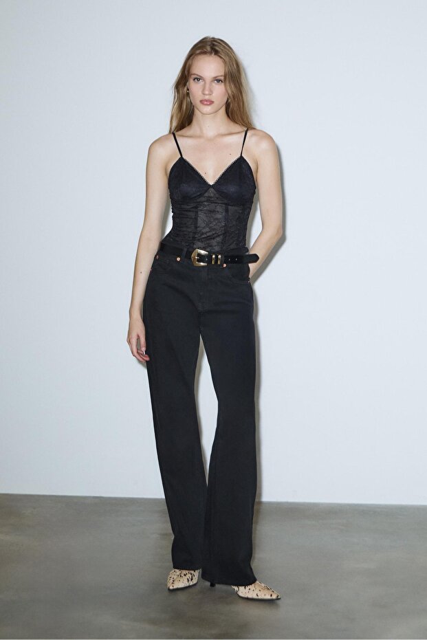 Dantel askılı body - 3