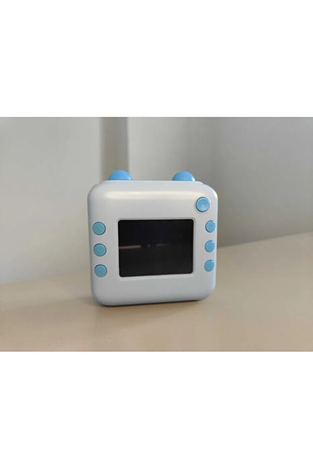 Kids Instant Camera with Print Function, USB-C & Bluetooth, App Print, Ears Model, Blue - 5