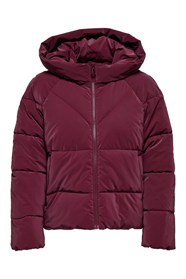 Only women's 15318451 onlece puffer jacket cs otw burgundy