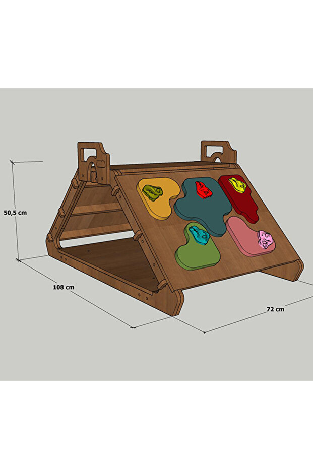 Ahşap Tırmanma Üçgeni - 8