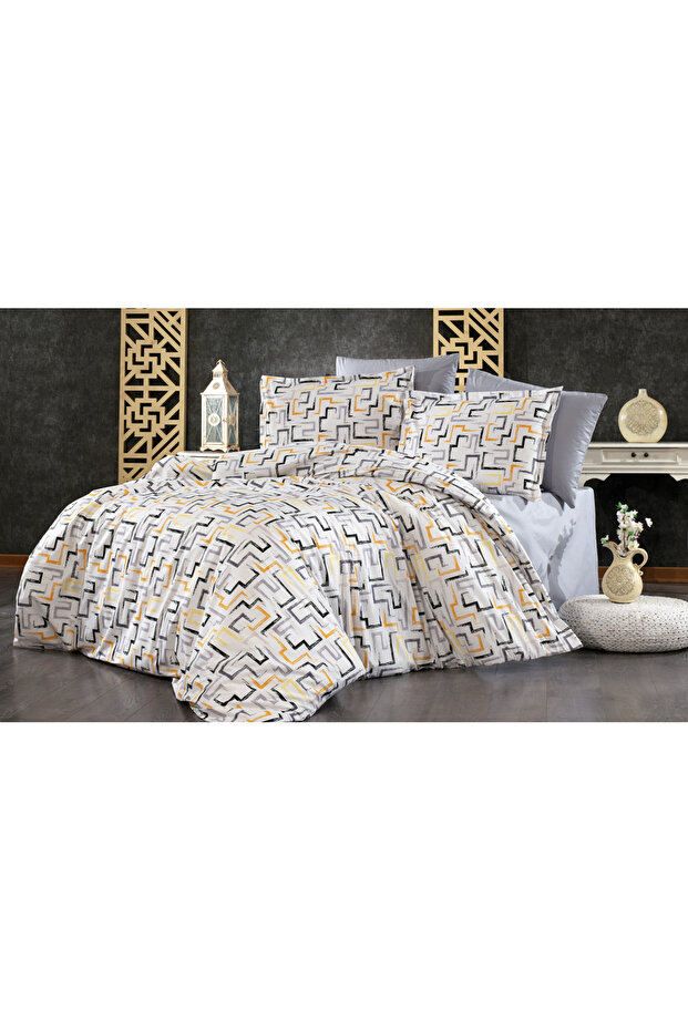 100% Cotton 59 Threads Reinforced Double Bedding Cover (the Package Contents Only the Bedding!)