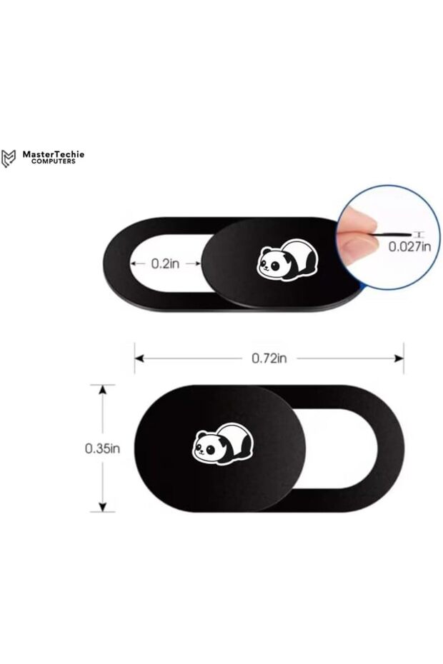 غطاء كاميرا الويب MasterTechie (Pandashield) (أسود) - 2
