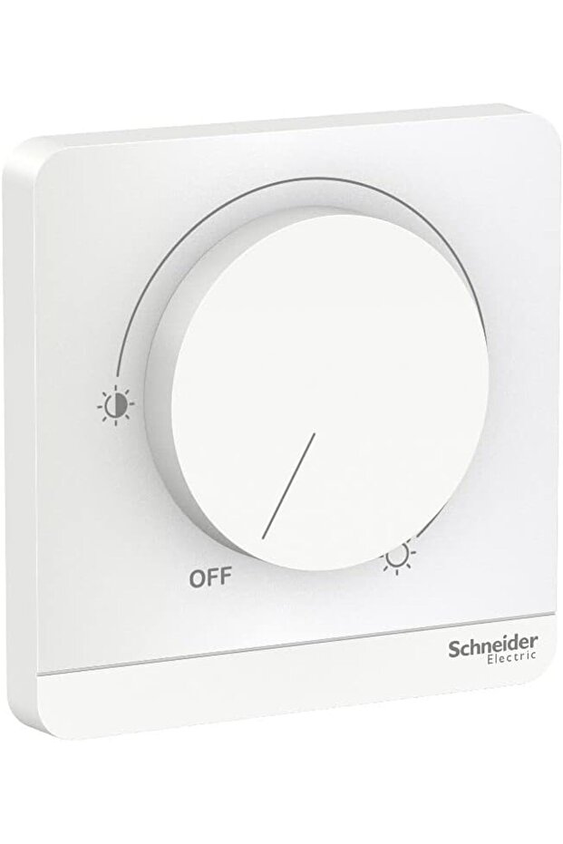 AvatarOn Rotary Push Dimmer Switch 250V White - E8331RD250_WE