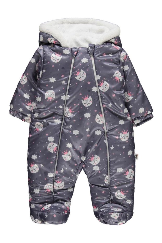 Cat Printed 6-18 Months Astronaut - Gray 12-18 Months