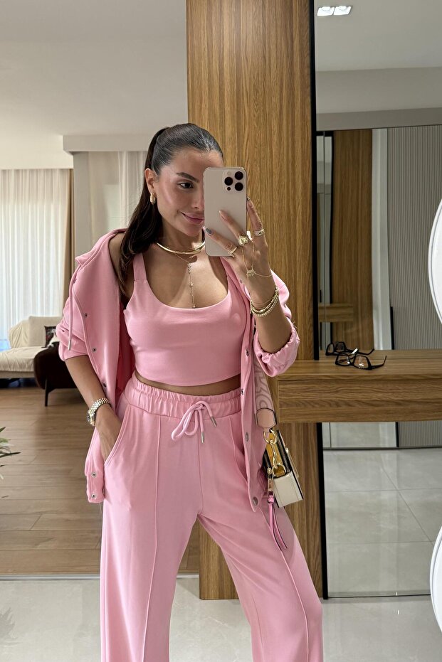 Walkman Pembe Üçlü Takım - 3