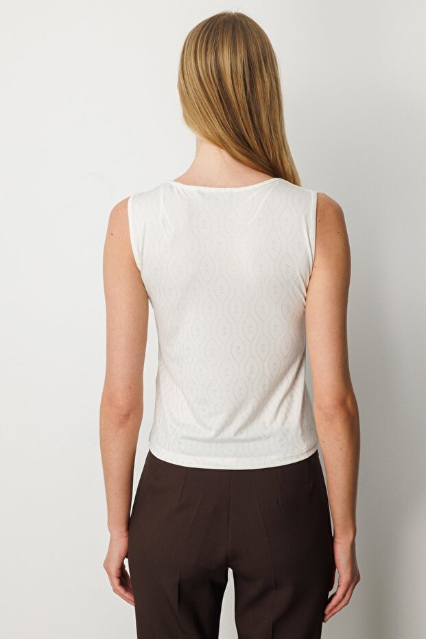 Dilim Yaka Simli Bluz - 4