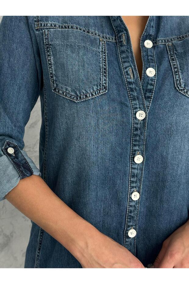 Mavi Denim Elbise - 3