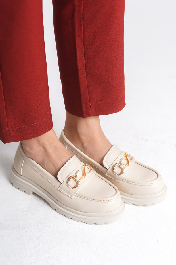 Women's Loafer 0012558 Beige