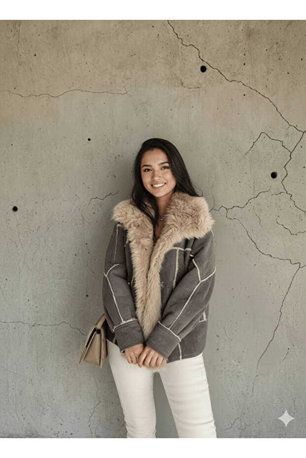 YAKASI KÜRKLÜ CEKET - 1