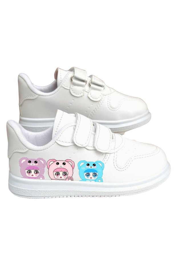 Printed Children's Sports Shoes with Band Sneaker