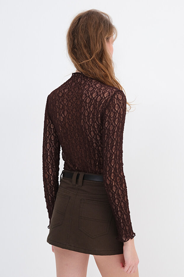 Dantelli Transparan Bluz B17693 - 6