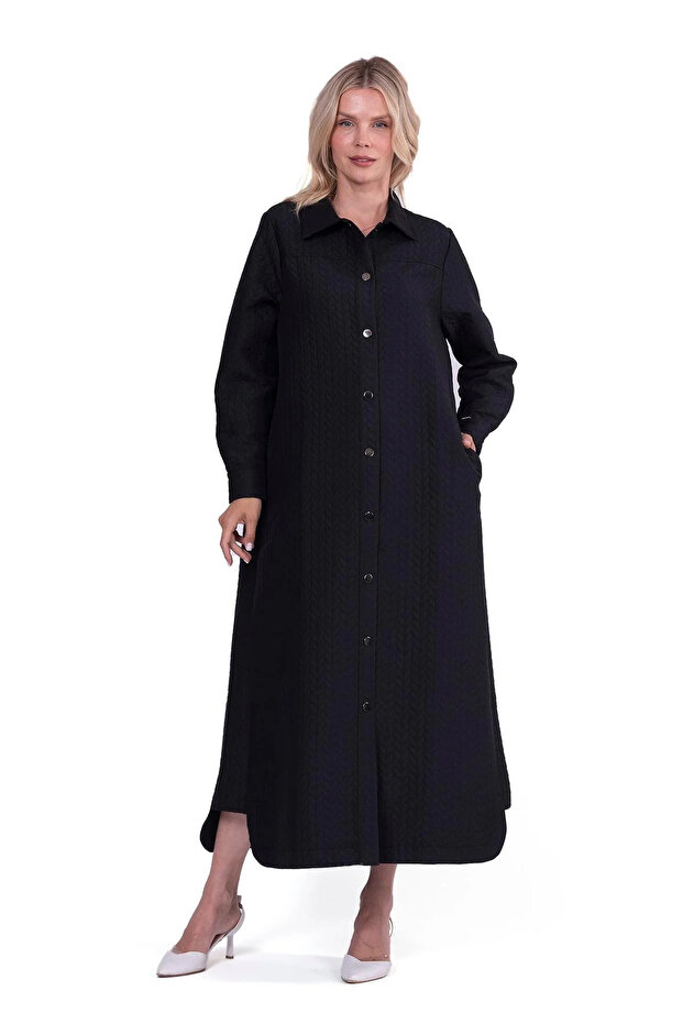 7039 Siyah Çıtçıtlı Kap - 5