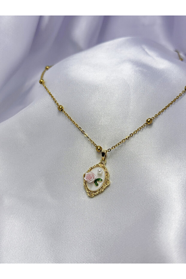 Vintage Buket Çelik Kolye - 7