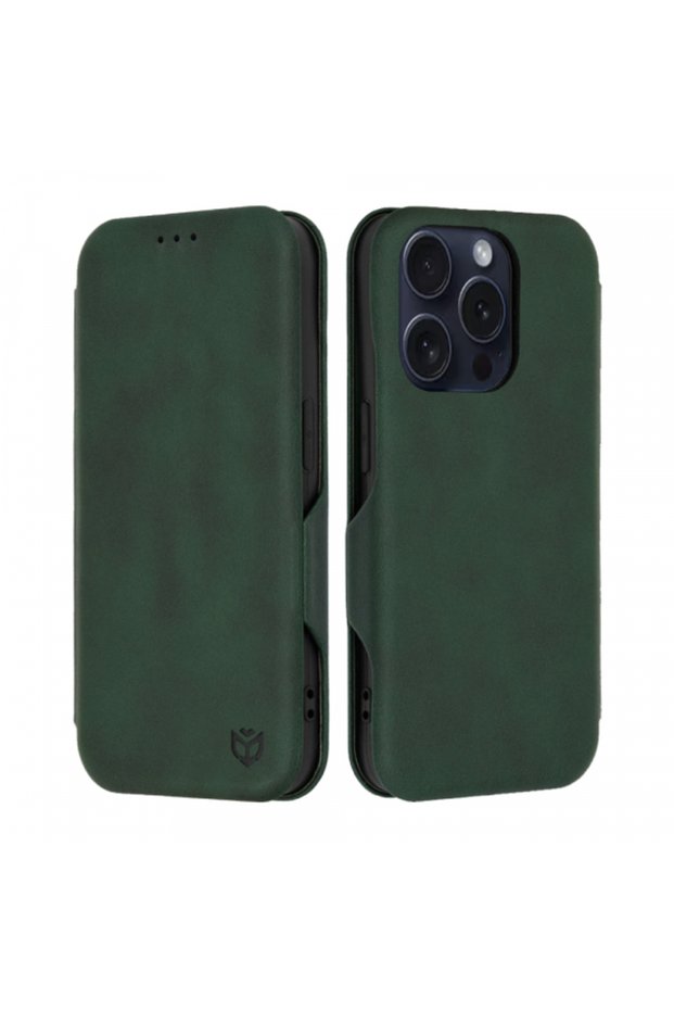 Case for iPhone 15 Pro, Techsuit, Safe Wallet Plus, Green